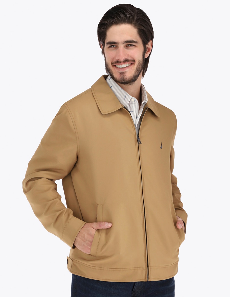 Chamarra casual impermeable con bolsillos para hombre Chamarra casual impermeable con bolsillos para hombre