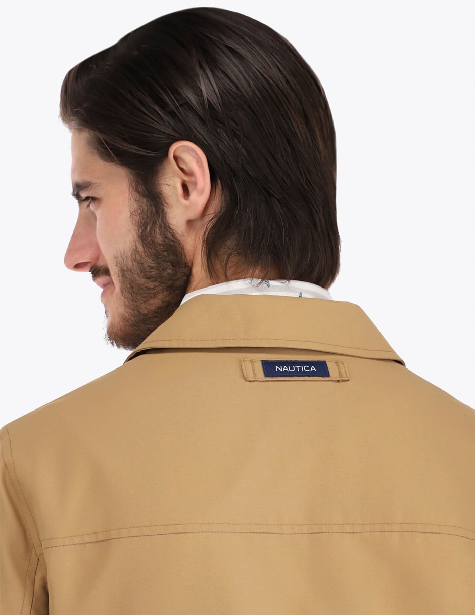 Chamarra casual Nautica impermeable con bolsillos para hombre