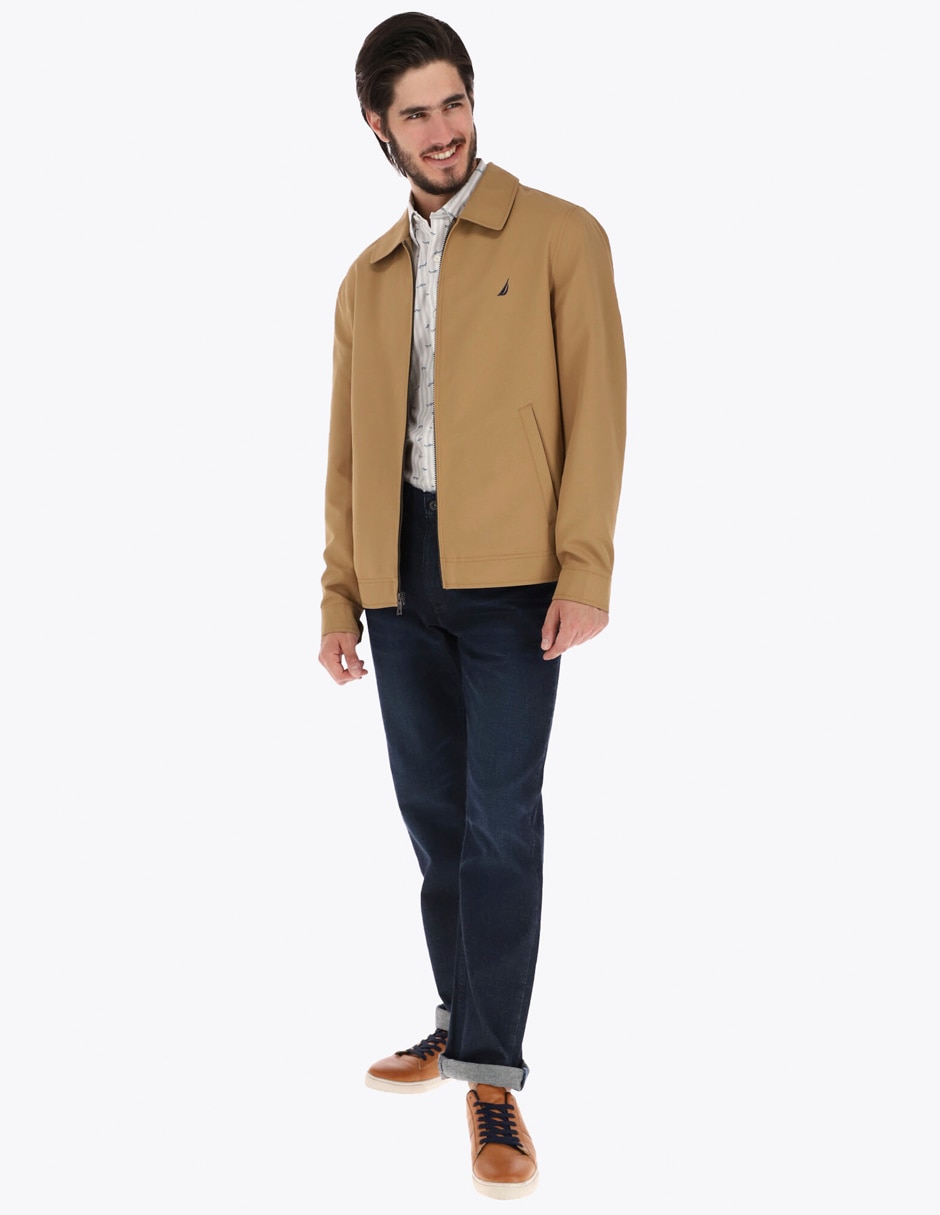 Chamarra casual Nautica impermeable con bolsillos para hombre