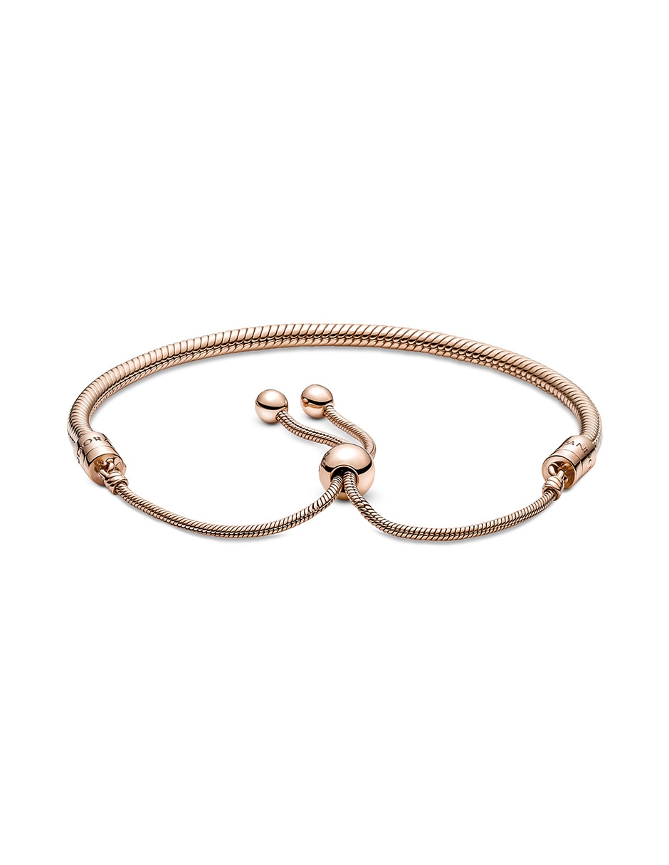 Brazalete de plata Rose acabado pulido 2