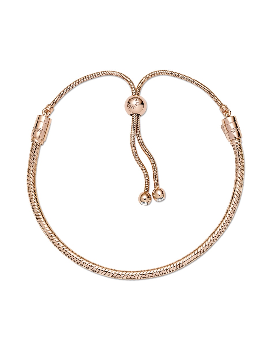Brazalete de plata Rose acabado pulido 3
