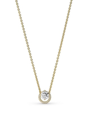 Collar de plata con acabado baño de oro 14 K