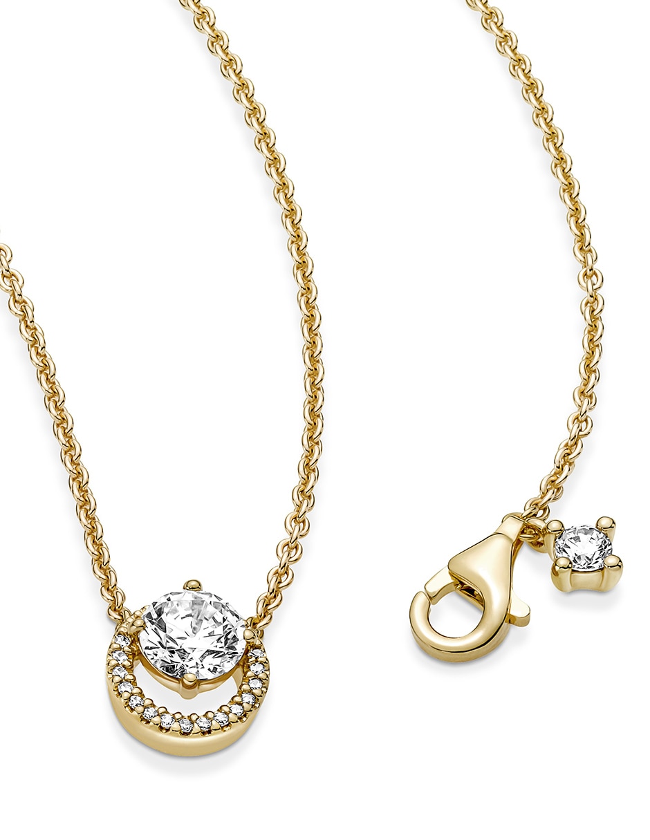 Collar de plata con acabado baño de oro 14 K 4