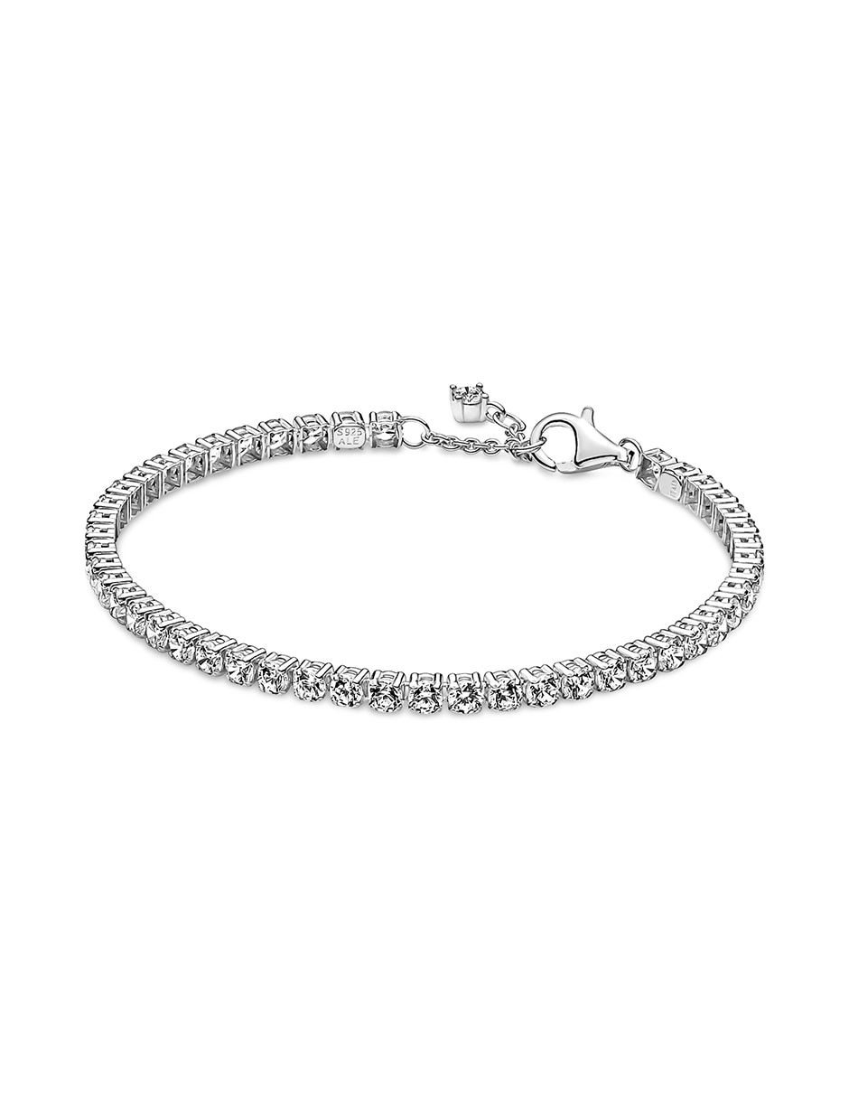 Brazalete de plata con zirconia cúbica P 925 acabado pulido Brazalete de plata con zirconia cúbica P 925 acabado pulido