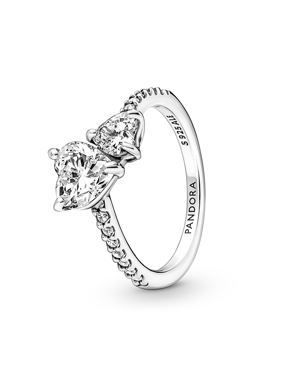 Anillo de corazón Timeless P 925 de plata zirconia cúbica brillante