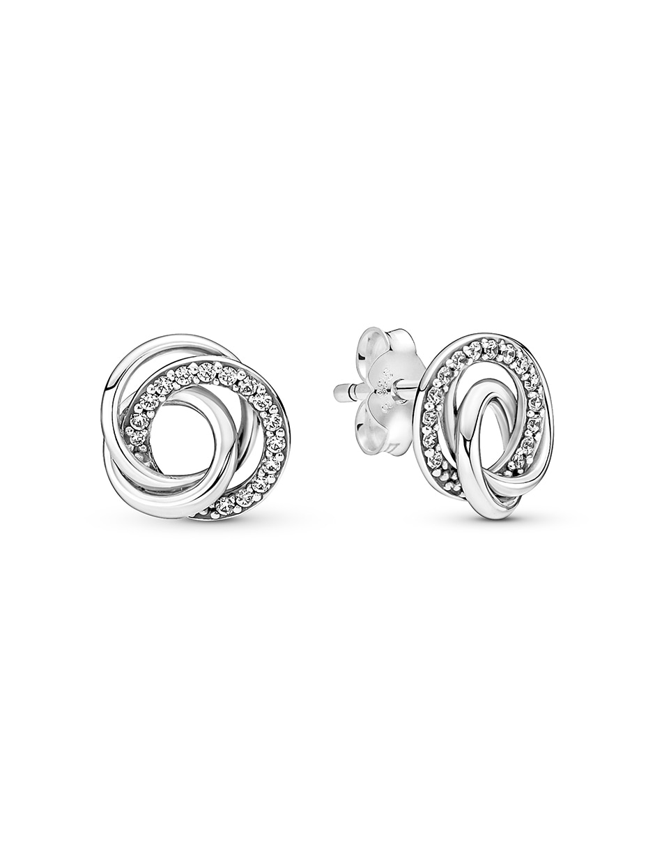 Broqueles Moments de plata con acabado plateado 2