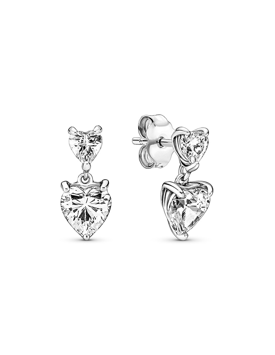 Broqueles de plata con acabado plateado