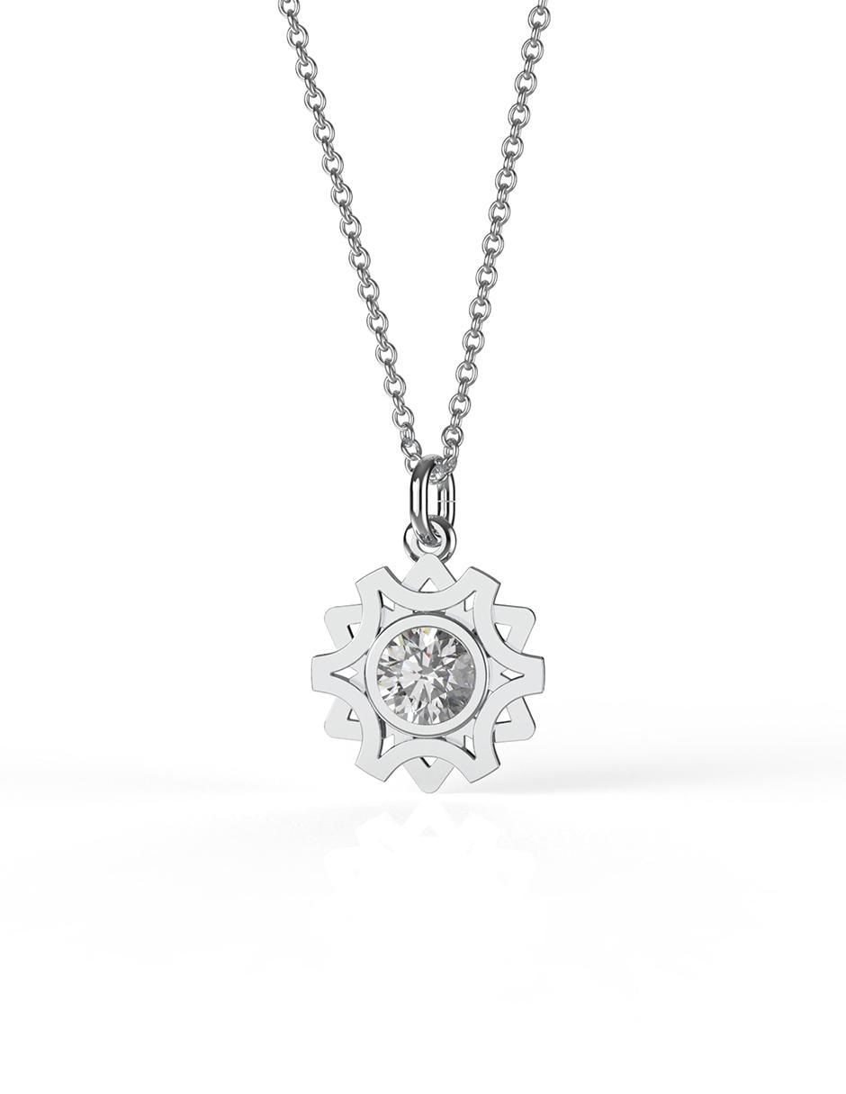 Dije de plata P 925 cristal