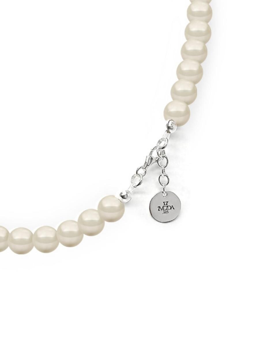 Aretes y collar redondo Zvezda Pearls p 925 cristal 7
