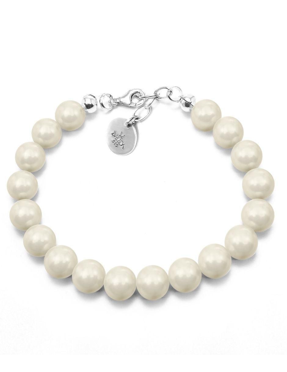 Aretes y collar redondo Pearls p 925 cristal 3