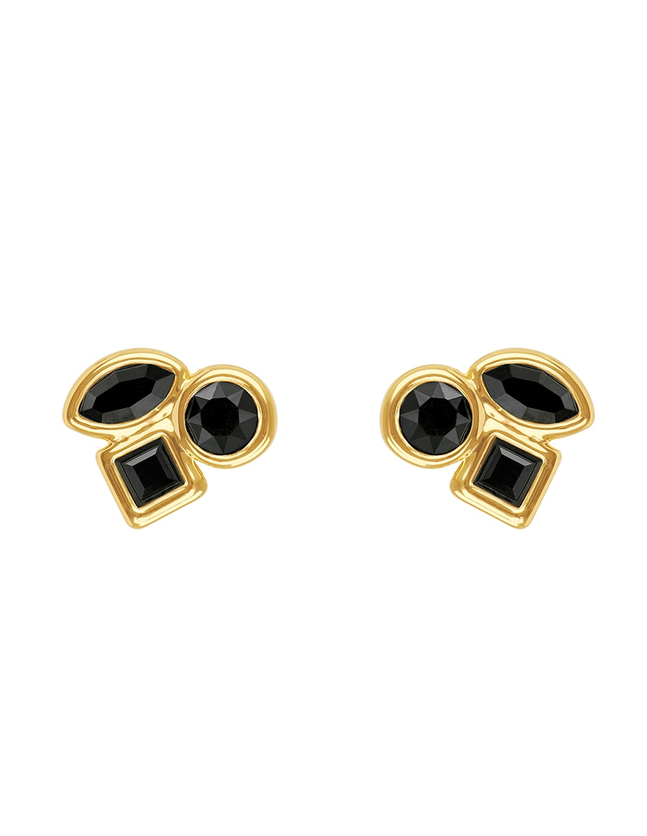 Broqueles Gold Collection con acabado brillante cristal 1