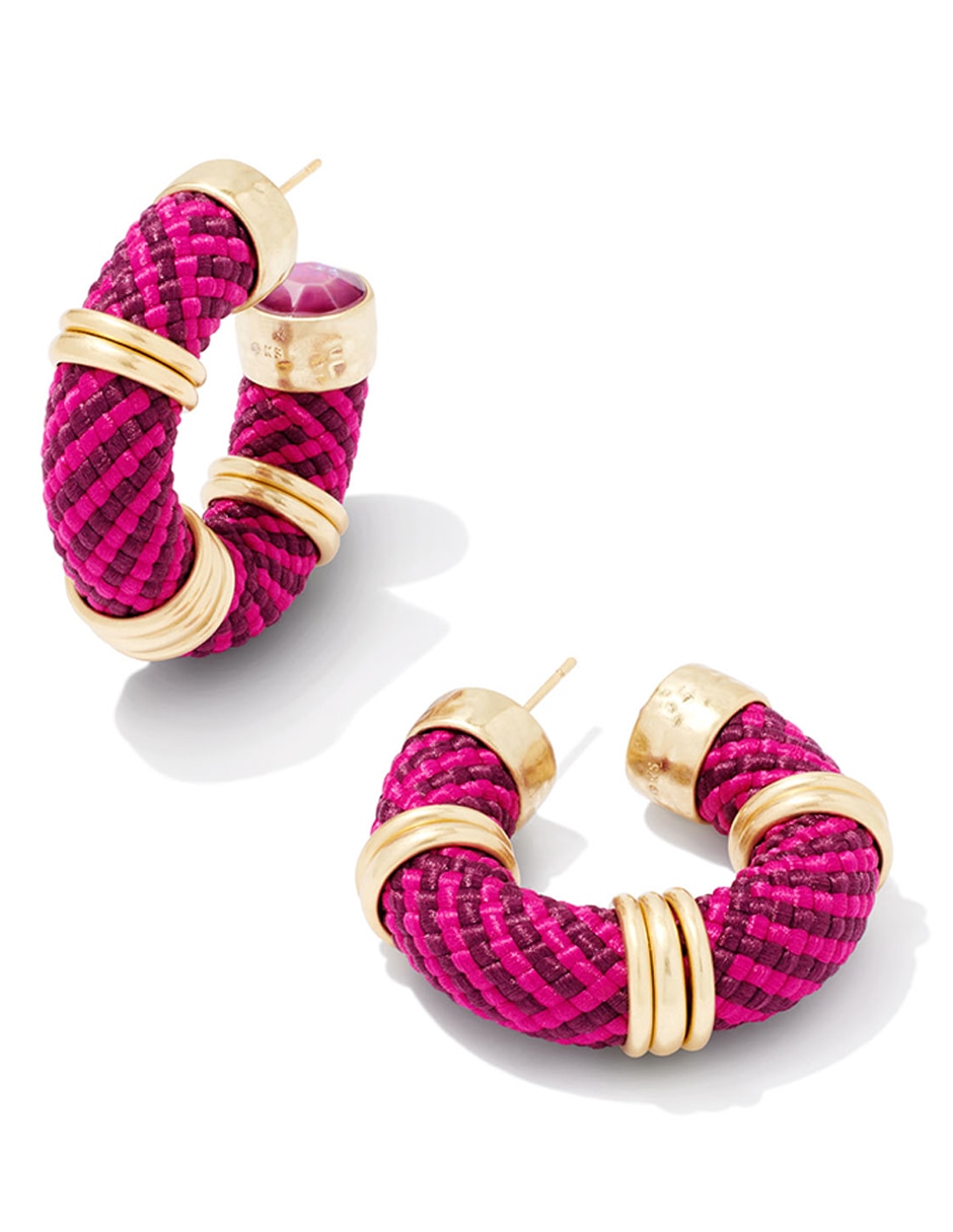 Aretes de aro Kendra Scott con acabado brillante