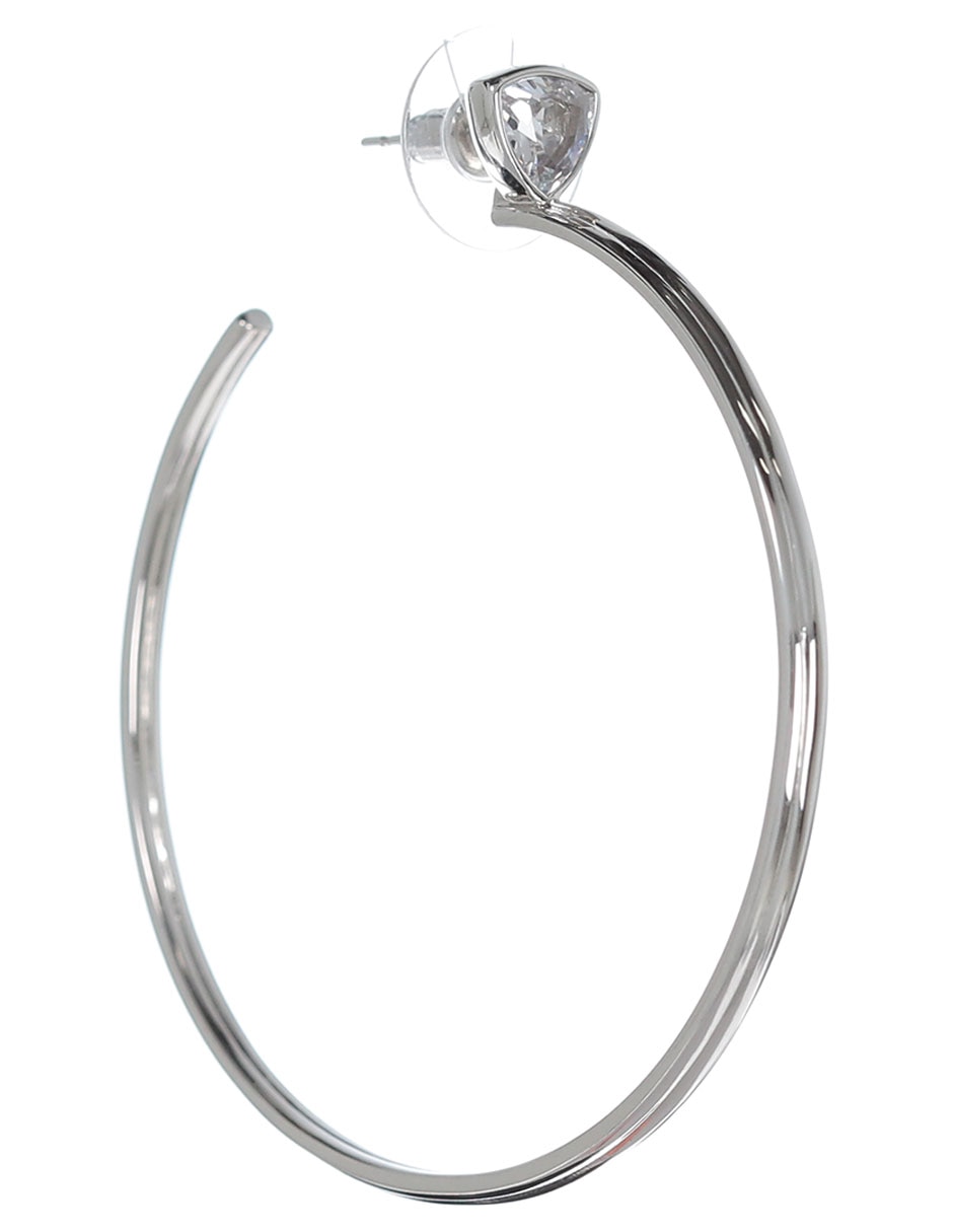 Aretes de aro redondos Kendra Scott con acabado brillante zirconia