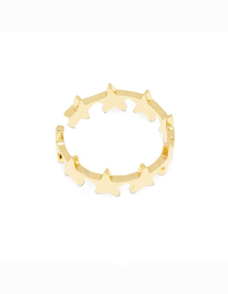 Anillo de estrella baño de oro Anillo de estrella baño de oro