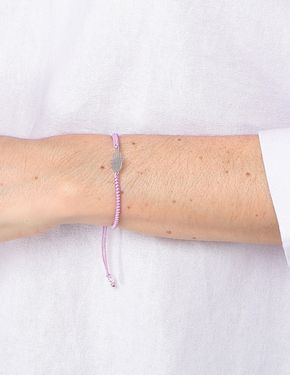 Pulsera de plata P 925 Mano de Fátima acabado pulido Pulsera de plata P 925 Mano de Fátima acabado pulido