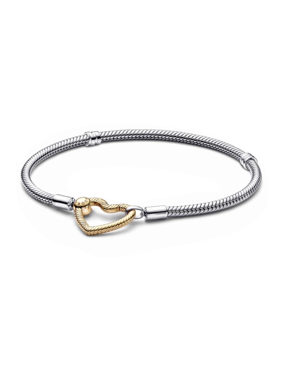 Pulsera de plata Moments con acabado baño de oro