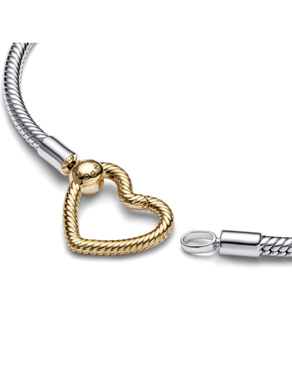 Pulsera de plata Moments con acabado baño de oro 2