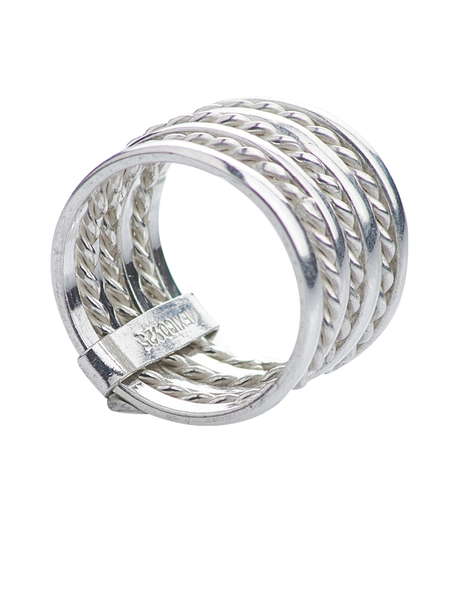 Anillo P 925 de plata brillante 3