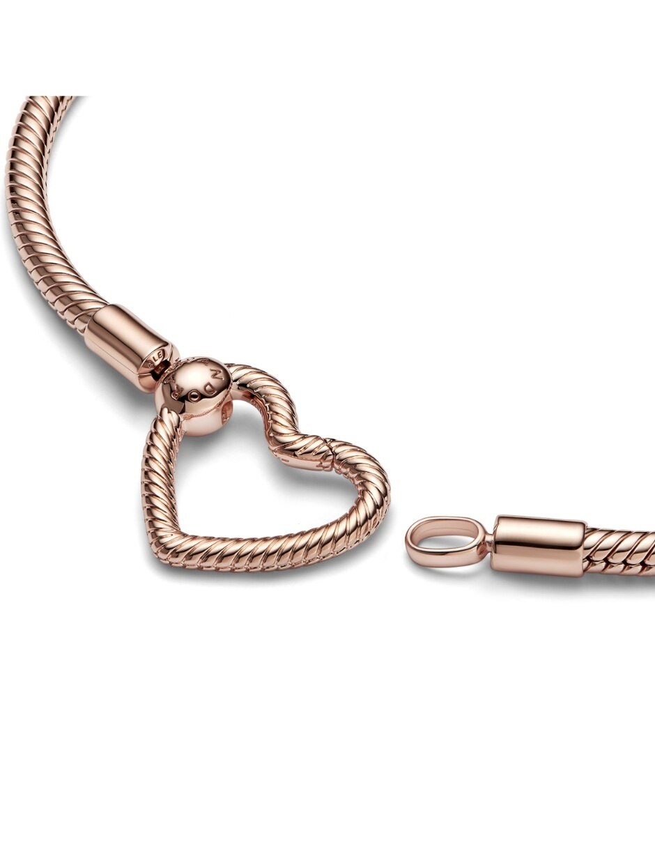 Brazalete de plata Signature acabado baño de oro rosa 2