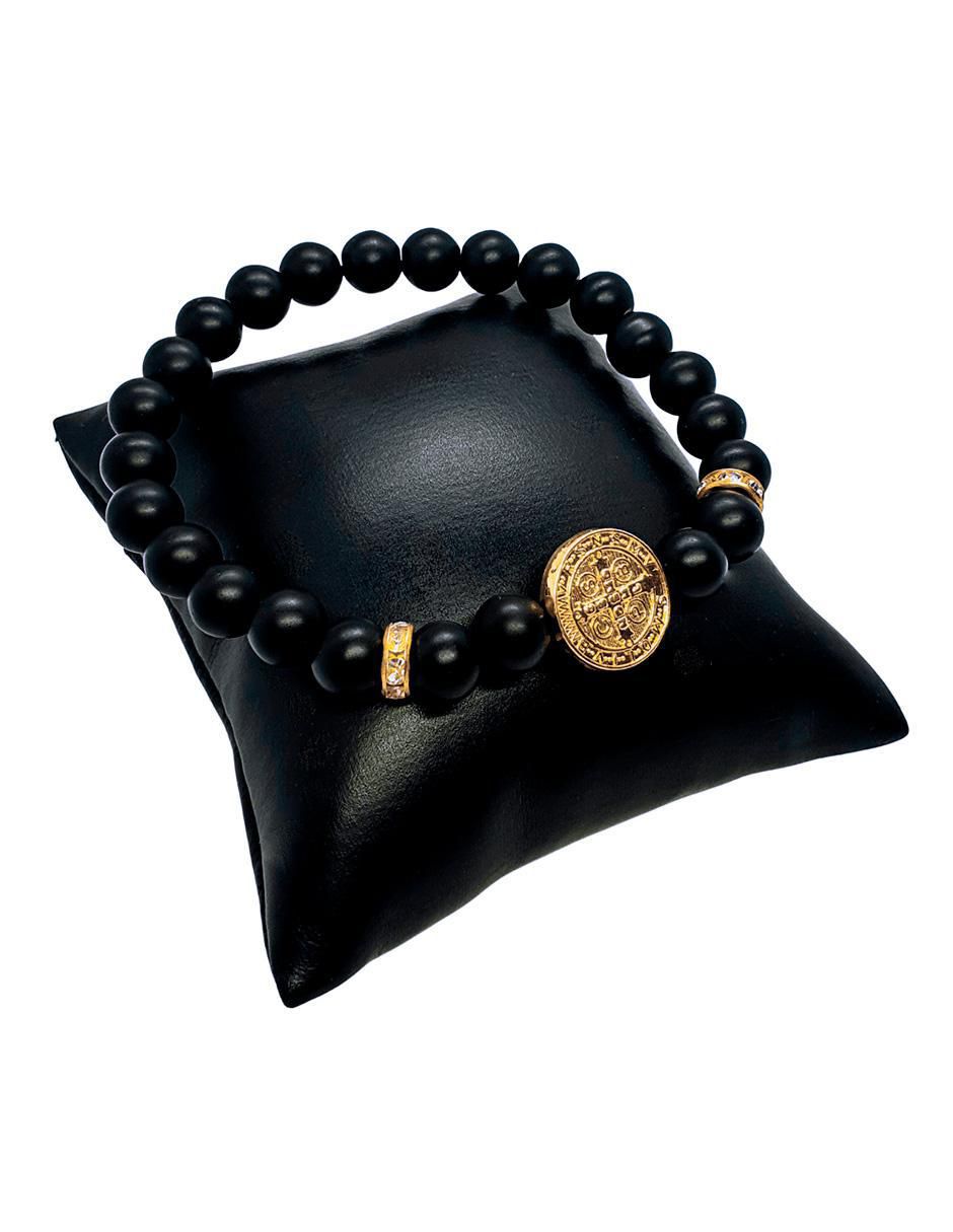 Pulsera con ónix acabado brillante 2