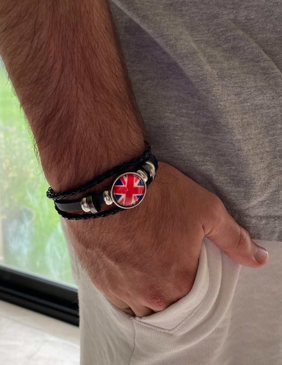 Pulsera de piel acabado liso 2