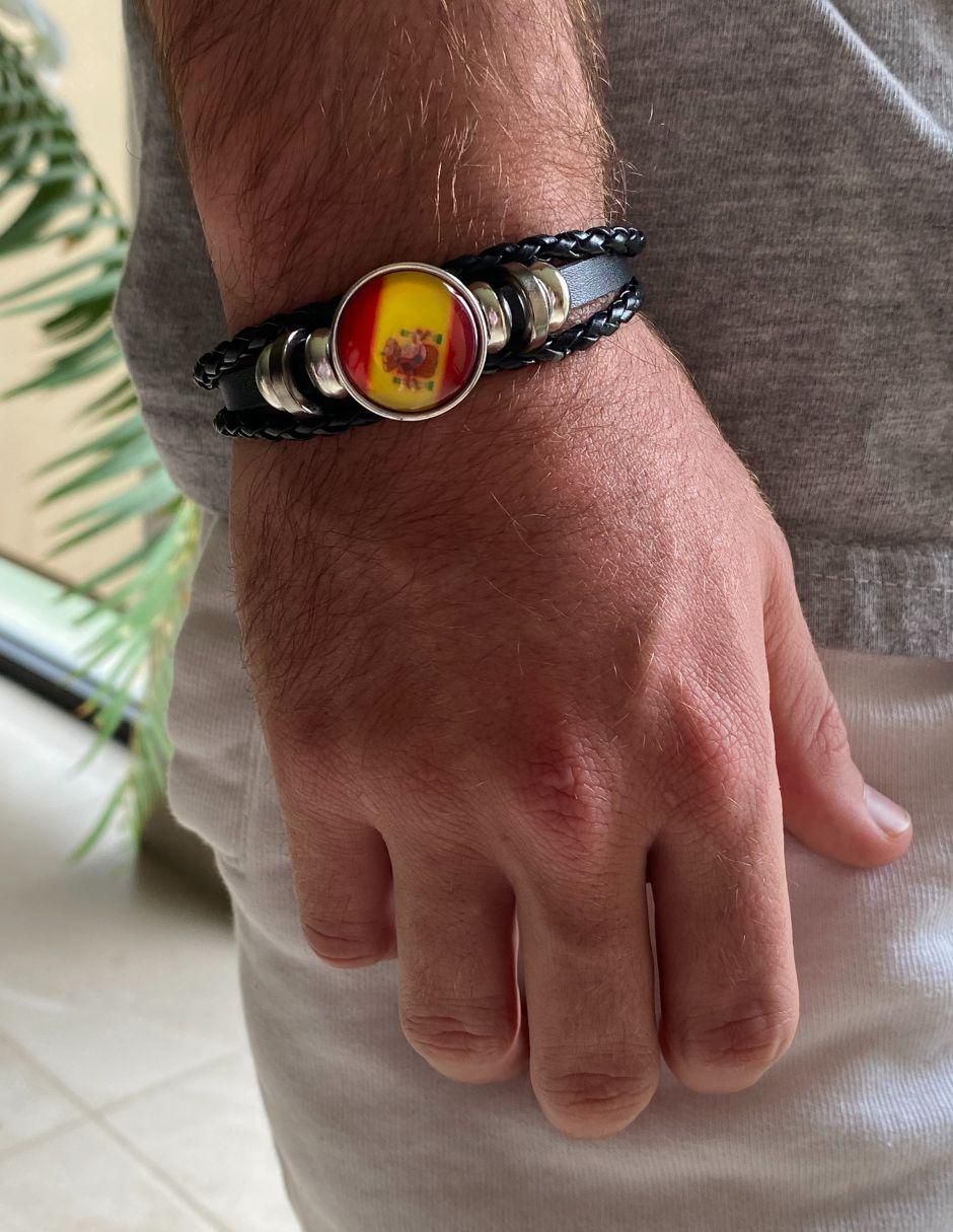 Pulsera de piel acabado liso 2