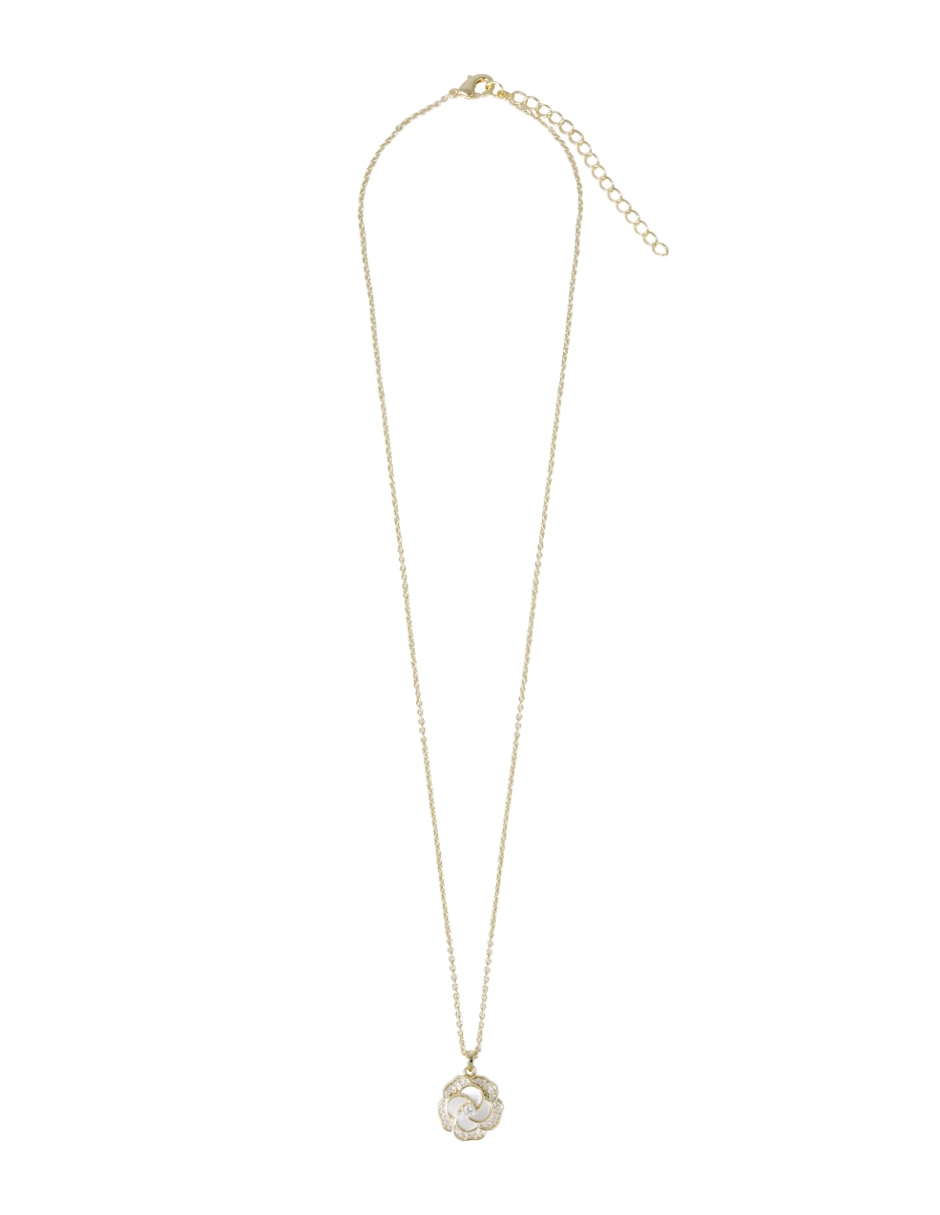 Collar de flor estacional de baño de oro 1