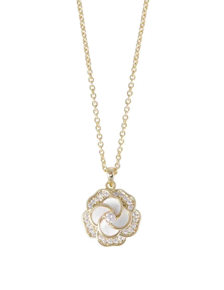 Collar de flor estacional de baño de oro Collar de flor estacional de baño de oro