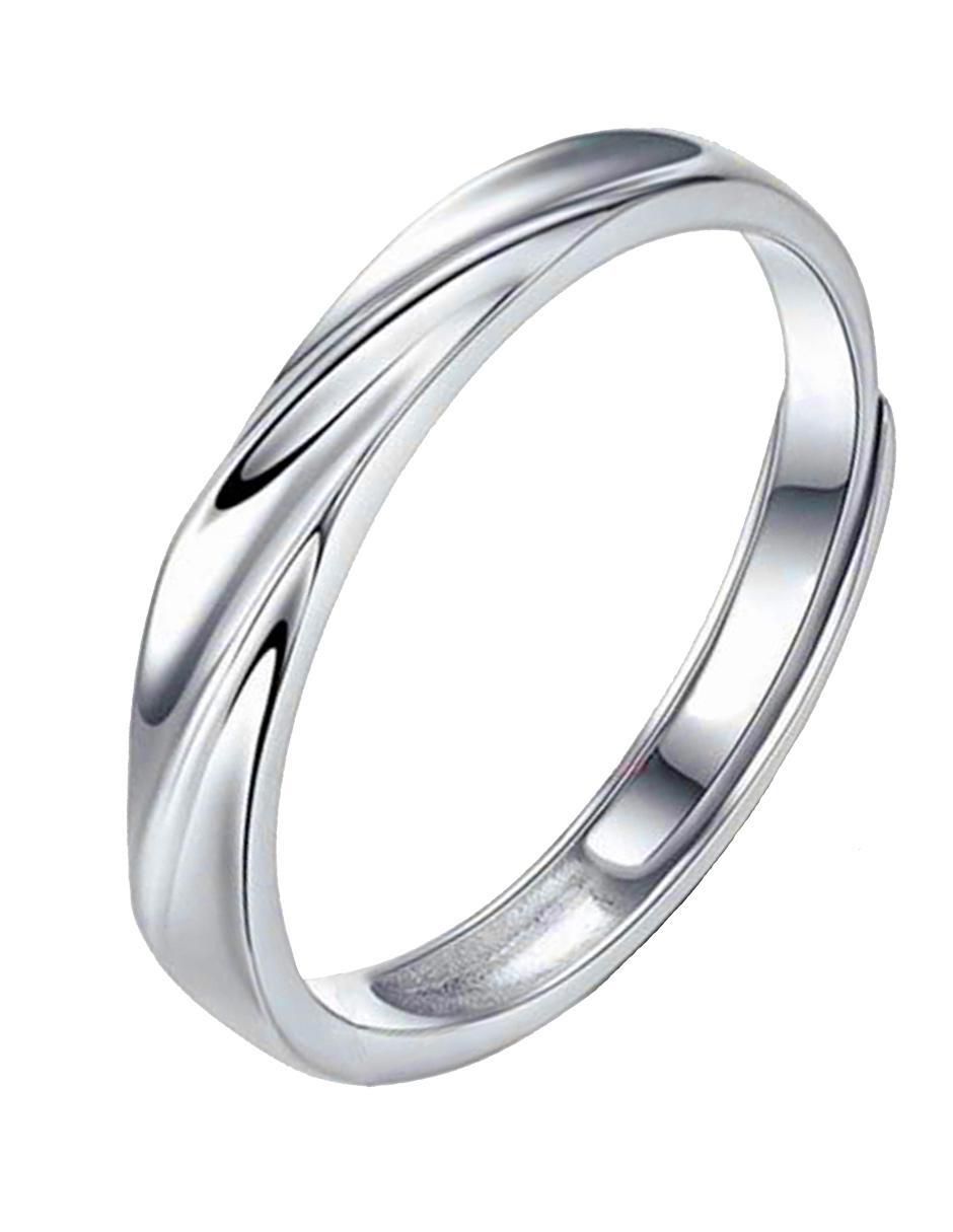 Set anillo redondo P 925 de plata zirconia brillante