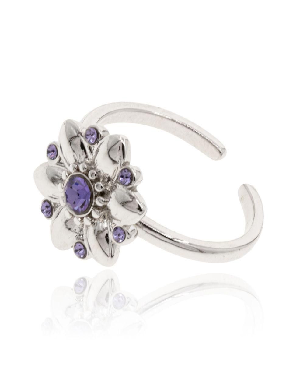Anillo de flor Flores swarovski brillante