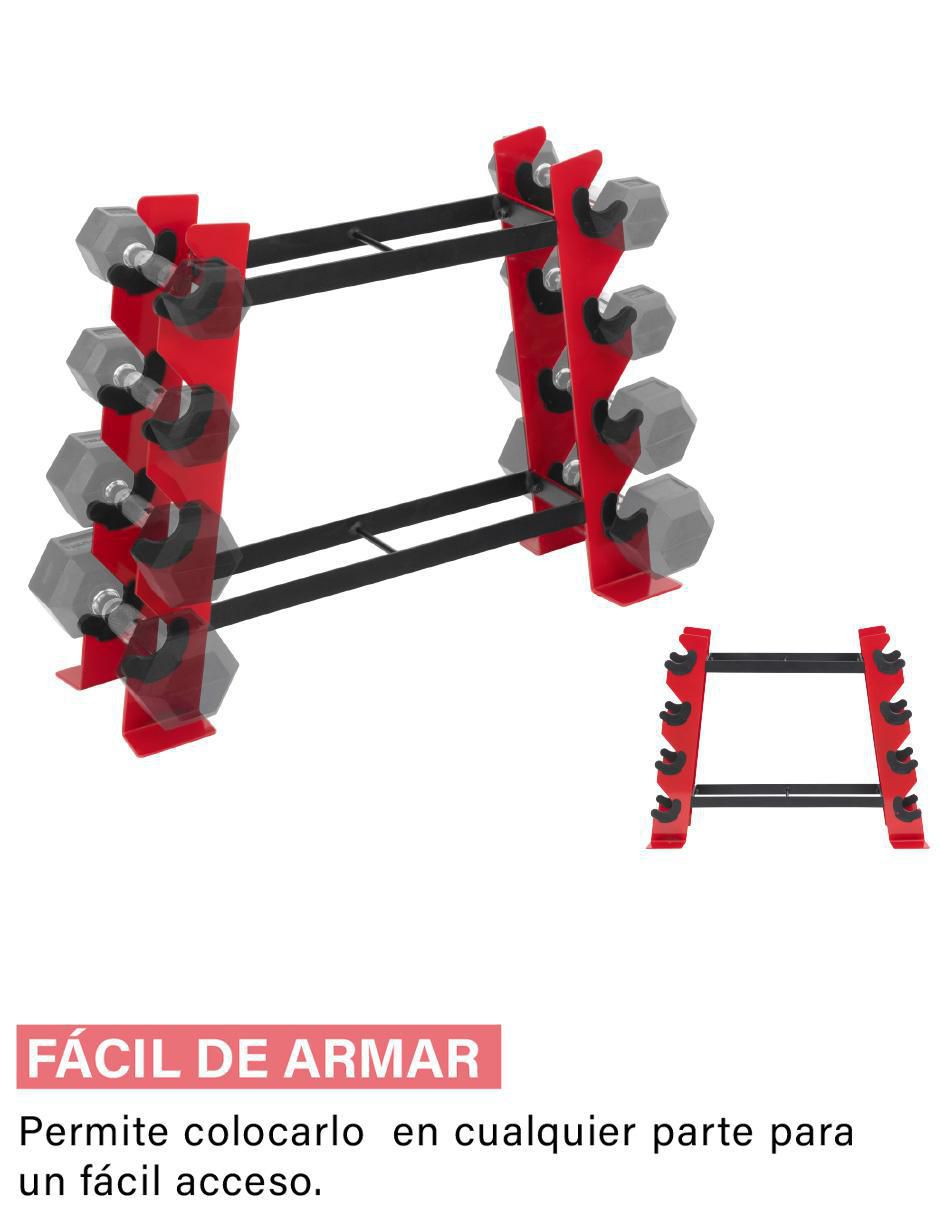 Rack de mancuernas 10 compartimentos 3