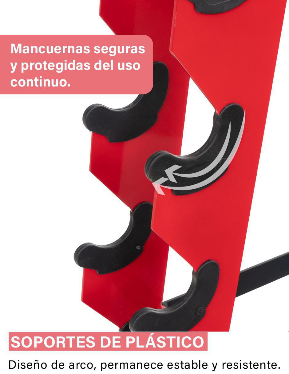 Rack de mancuernas 10 compartimentos 4