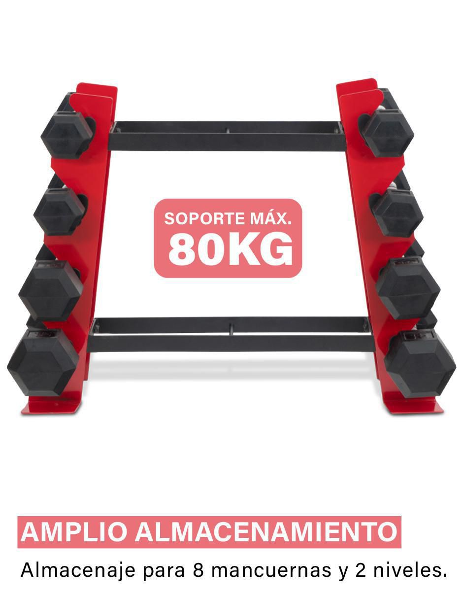 Rack de mancuernas 10 compartimentos 5