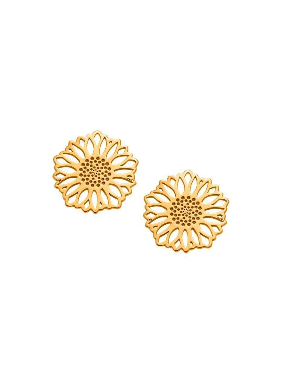 Broqueles de flor de plata 1