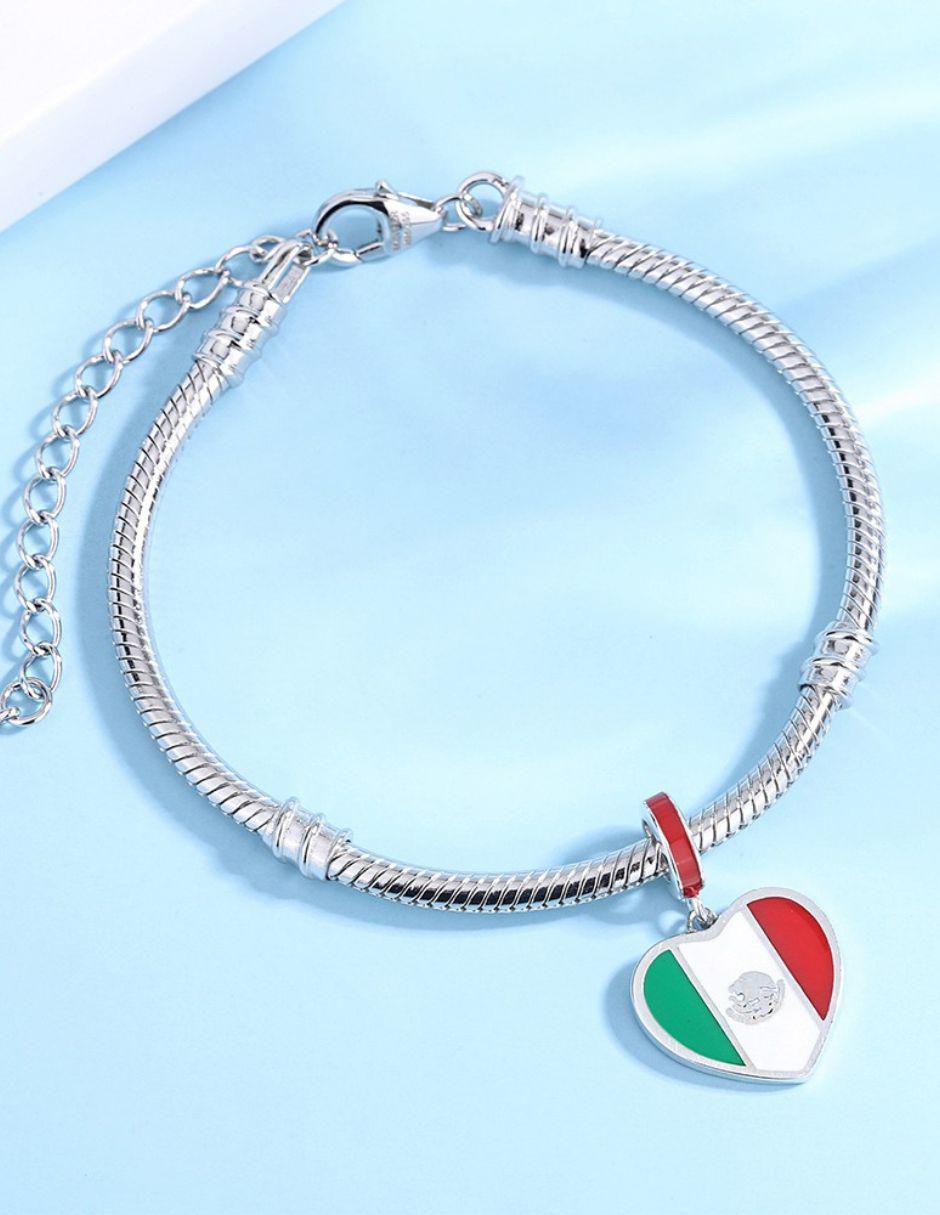 Charm de corazón Mayfer Joyería mundial de plata P 925 4