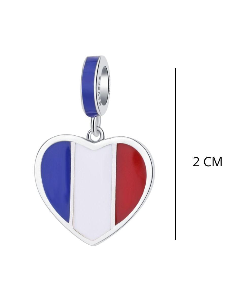 Charm de corazón Mayfer Joyería mundial de plata P 925