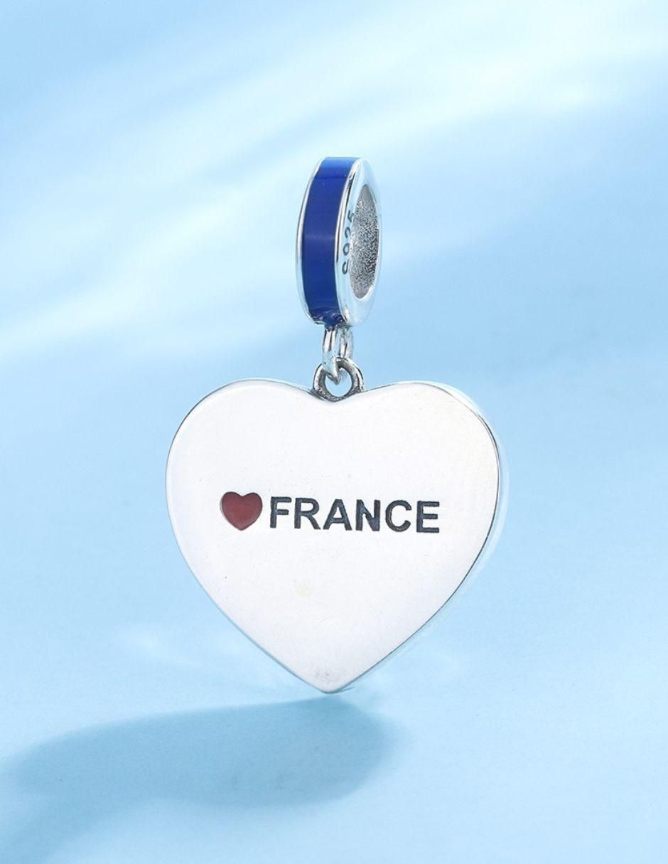 Charm de corazón Mayfer Joyería mundial de plata P 925