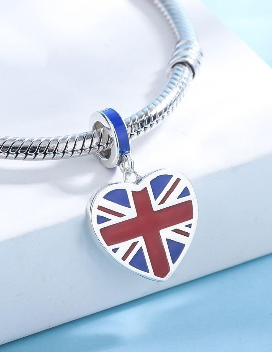 Charm de corazón Mayfer Joyería mundial de plata