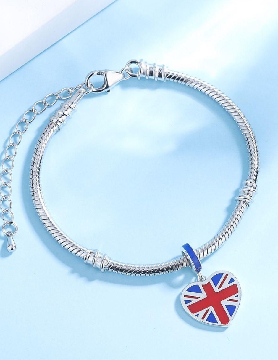 Charm de corazón Mayfer Joyería mundial de plata