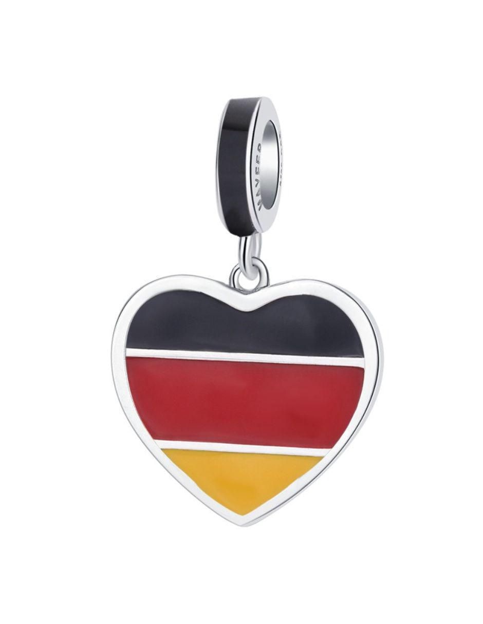 Charm de corazón Mayfer Joyería mundial de plata P 925