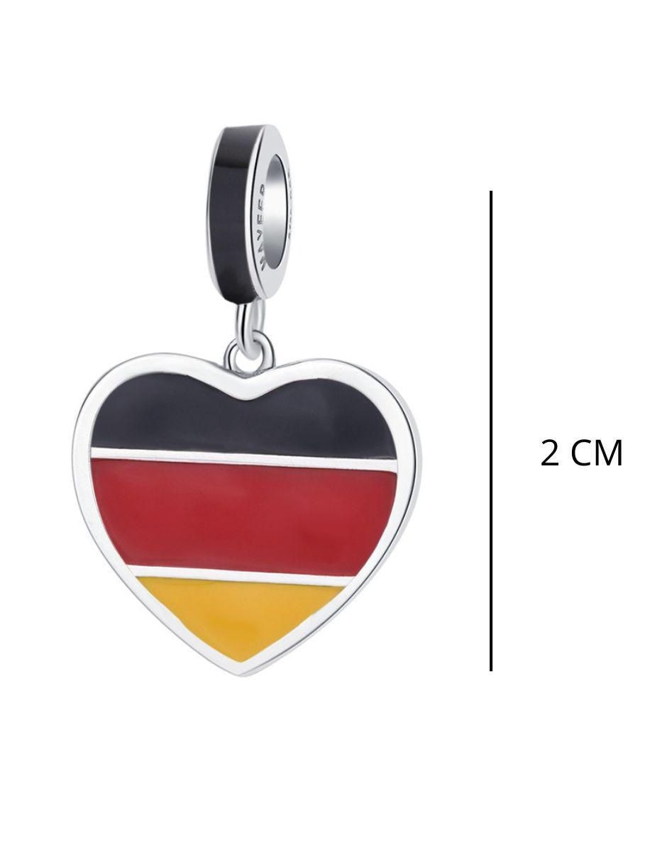 Charm de corazón Mayfer Joyería mundial de plata P 925