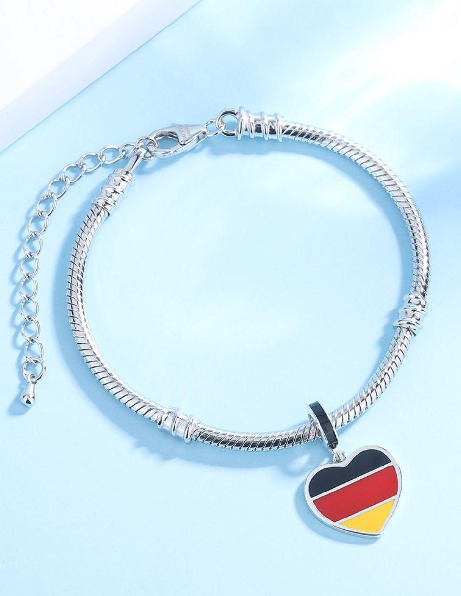 Charm de corazón Mayfer Joyería mundial de plata P 925