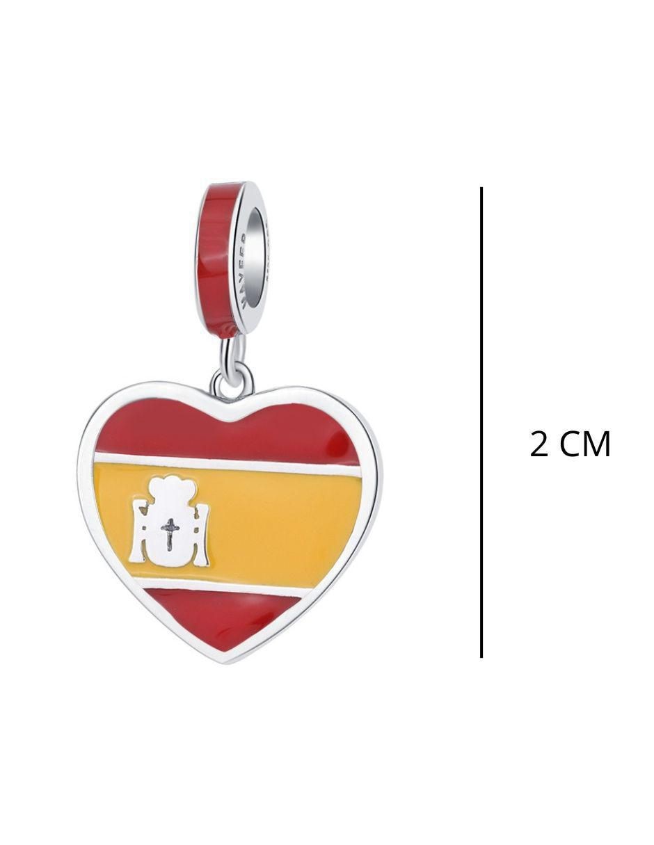 Charm de corazón Mayfer Joyería mundial de plata 2