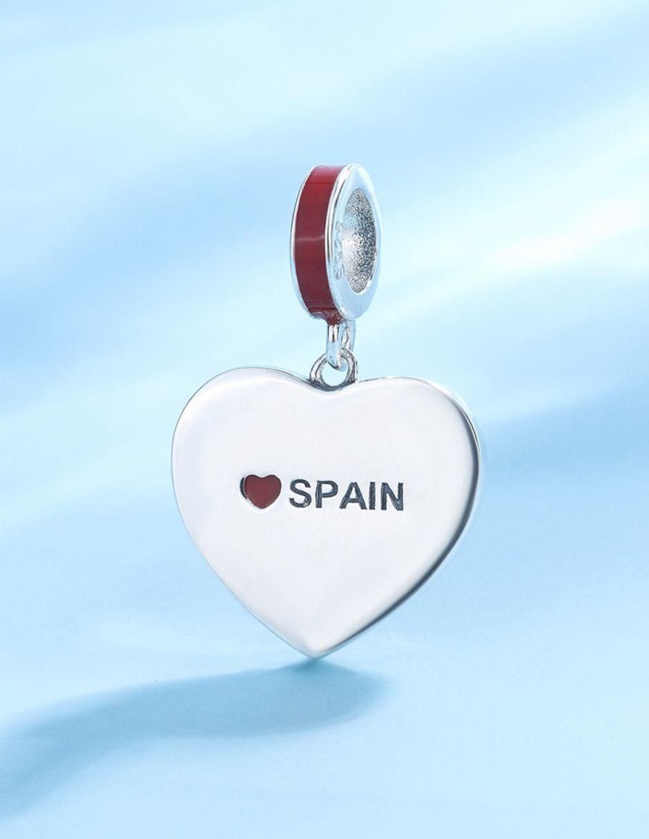 Charm de corazón Mayfer Joyería mundial de plata 3