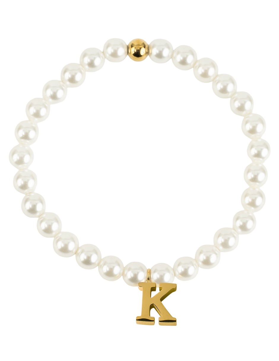 Pulsera con acabado baño de oro