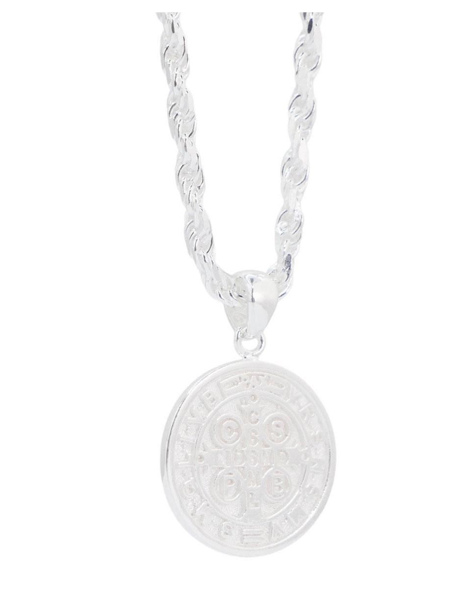 Collar con dije circular de plata P 925 2