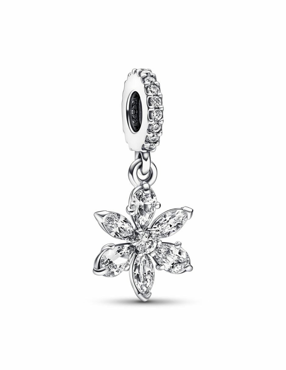 Colgante redonda timeless de plata zirconia cúbica 1