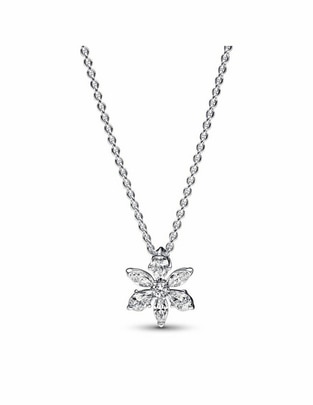 Collar de flor de plata P 925 Collar de flor de plata P 925