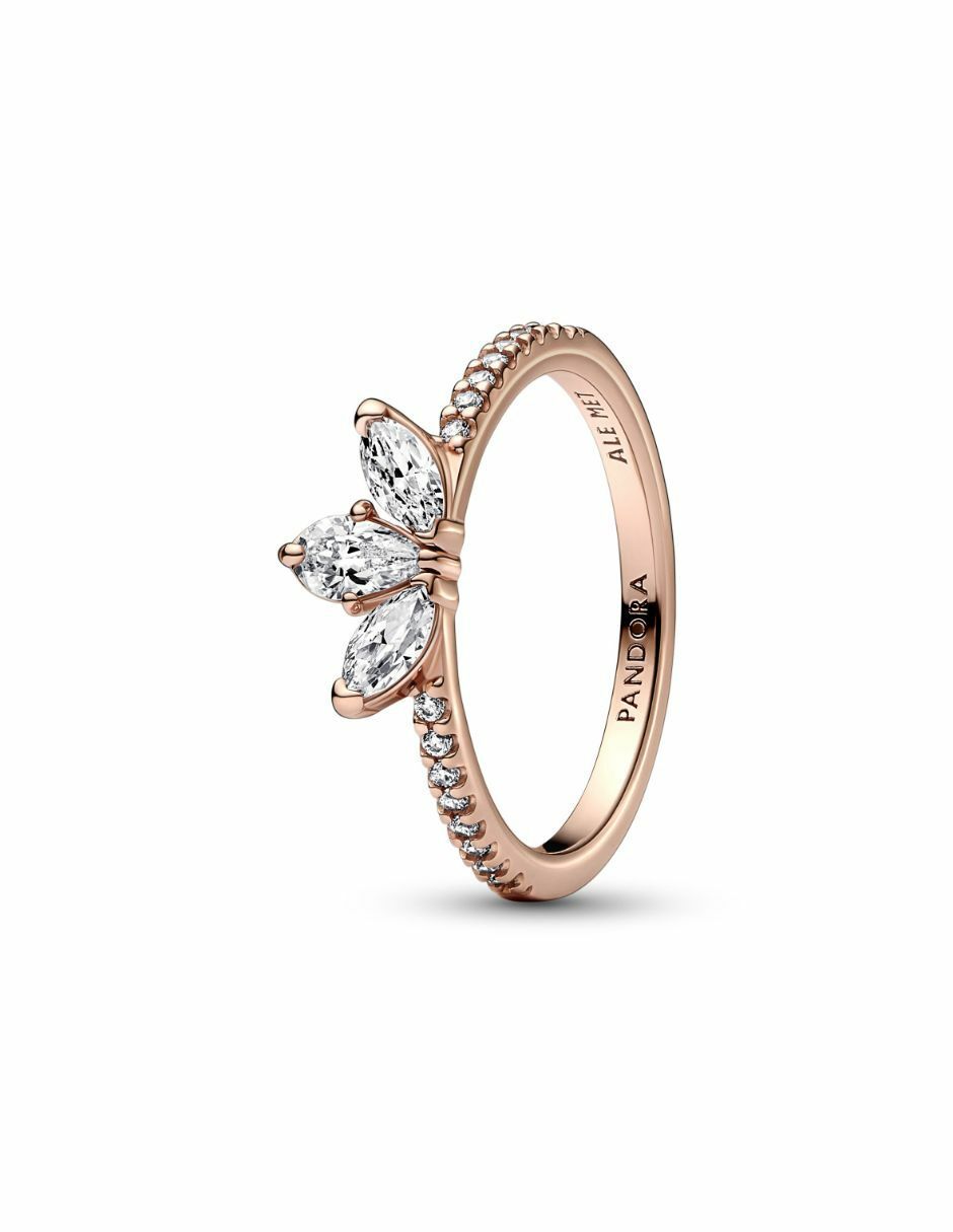 Anillo Timeless de plata 14 k zirconia cúbica baño de oro Anillo Timeless de plata 14 k zirconia cúbica baño de oro