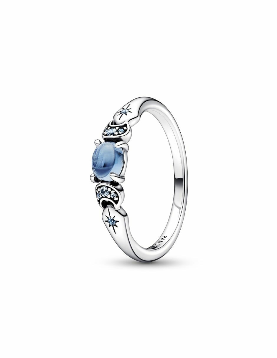 Anillo Disney X Jasmín de plata cristal brillante 2